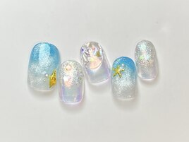 ゆらゆら波ネイル