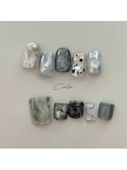 カーム(Calm)の写真/シンプルだけど少しエッジの効いたお洒落なデザインはCalmにお任せ下さい♪オフィスネイルにも◎