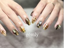 ジェムリー 下北沢(gemly)/チェック×マグネットネイル