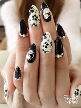 ネイルサロン ティプレシャス(T Precious)/シックな花柄ネイル