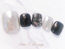 モノトーンネイル￥8500