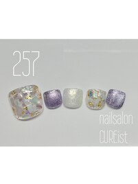 金箔×シェルネイル