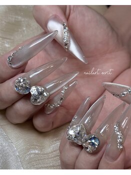 エクリ 日暮里店(Ecrit)の写真/憧れのスカルプネイルを徹底追求☆アクリルパウダー長さ出し・チップOK！美しいフォルムが持続◎