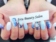 アイル ビューティーサロン(Airu Beauty Salon)/オーロラヴェールに結晶ネイル