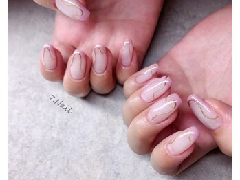 ナナネイル(7.Nail)/淡々フレンチネイル