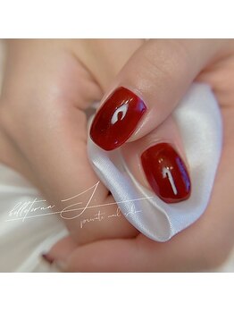 ベルテルナエス(belleterna S.)/cassis red × gold glitter