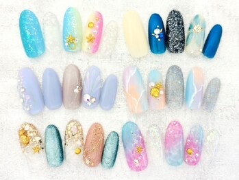 ネイルエイム(Nail eim)の写真/当店人気NO1《初回限定★【毎回オフ無料】今月のオススメ定額 ¥7840→¥5480》毎月限定デザインでお洒落に♪