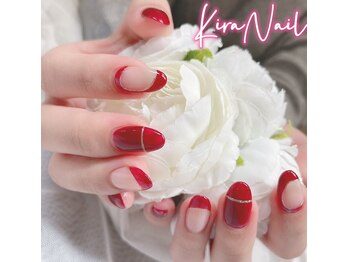 キラネイル(Kira Nail)/◇チップ長さだし片手アート3本