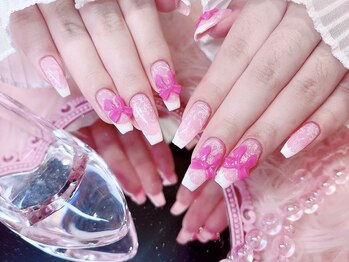 【Akari】ピンクネイル