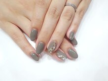 ネイル リッチ(Nail Rich)/上品☆グレージュネイル
