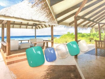 ネイルサロン&スクール ジーナ(GINA)/フット ミントブルーワンカラー