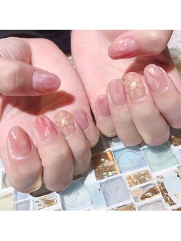 アティックネイルアトリエ(attic nail atelier)/ぷっくりフラワーネイル★