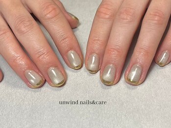 アンワインド ネイルアンドケア(unwind nails&care)/ミラーフレンチ