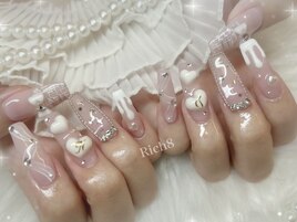 スカルプ★バレンタインネイル