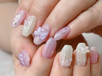 ネイルアンドアイラッシュスタジオ シュシュ(chouchou)の写真/［パラジェル認定サロン］SNSで話題のかわいいdesignが豊富＊丁寧な施術で思わず見惚れてしまう指先に★