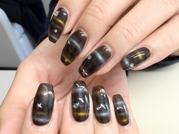 ボーダーマグネットネイル