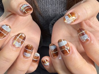 エマ(emma)/チェック★マグネットネイル