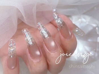ジョアアンジェ 心斎橋店(joie ange)の写真/仕上がりの満足度◎こだわりのフォルムとデザインでアナタ好みのスカルプに★ロングネイルもお任せ下さい!