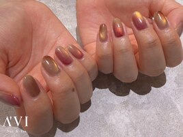 秋色グラデ