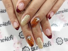 ネイルサロン 爪吉/今季、べっこうネイル流行中！