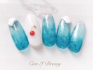 クリームソーダネイル¥9000