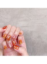 アティックネイルアトリエ(attic nail atelier)/オレンジネイル★