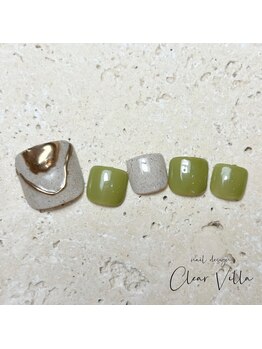 ネイルサロンクリアヴィラ(nail salon clear villa)/フットデザインチョイス☆¥9350