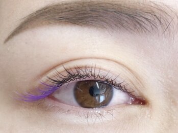 ミニョンアイラッシュデザインサロン 金剛店/+カラー 【パープル】