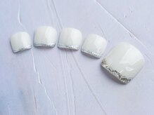 イルソーレネイル(ILSOLE NAIL)/ガラスフレンチネイル