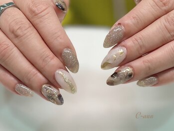 シーアン(C-ann)/大理石ネイル