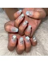 フレンチキラキラ☆夏ネイル☆
