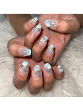 ソラール(SOLAR)/フレンチキラキラ☆夏ネイル☆