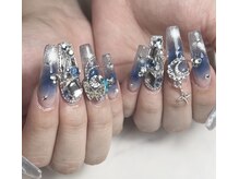 ブルー(Blue)の雰囲気（ゴテゴテスカルプも大好きです♪#ロングスカルプ）