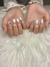キラキラシンプルネイル☆