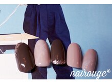 ネイル―ジュ 札幌大通店(nairouge*)/グレージュマーブルネイル♪