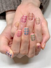 ウィズ ユー(with U produce by Megumi Ohara)/カラフルチェックネイル