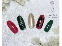 テセネイル(Tese Nail)/クリスマスチェックネイル♪