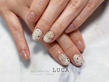 ネイルアトリエルカ(nail atelier LUCA)/M-710 大人ダルメシアンネイル