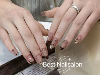 ベストネイル 渋谷109前店(Best Nail)/ヒョウ柄フレンチ