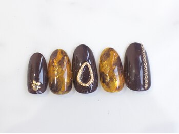 ネイリス(NAILISS)/べっ甲/ブラウン/チェーンパーツ