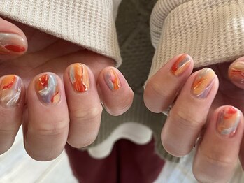 アンティム ネイル(INTIME nail)/春オレンジ