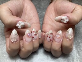 持ち込みさくらんぼネイル
