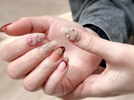 キラキラクリスマスネイル