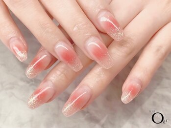 チーク＋ラメグラデーション