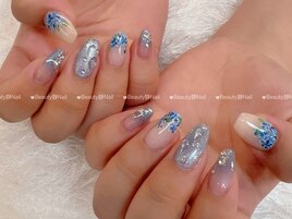 マグネット&フラワーネイル