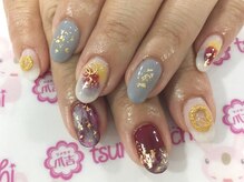 ネイルサロン 爪吉/ネイルも衣替え♪金箔を添えて☆