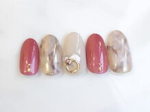 ネイリス(NAILISS)/大理石/ニュアンス/ミラー/秋