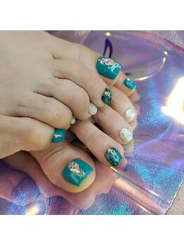 ローラネイル(Roller nail)/フットシンプルコース¥6500