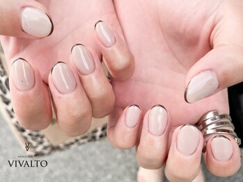 スキニーフレンチ/秋ネイル