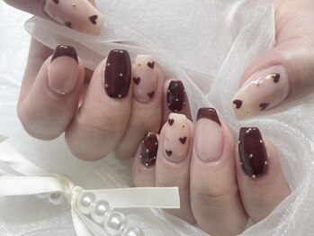 手書きハートネイル